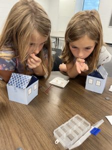 4-H Afterschool and MCYC explore their engineering skills while creating paper circuit houses!