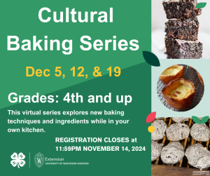 Cultrual Baking Series – Register Now!