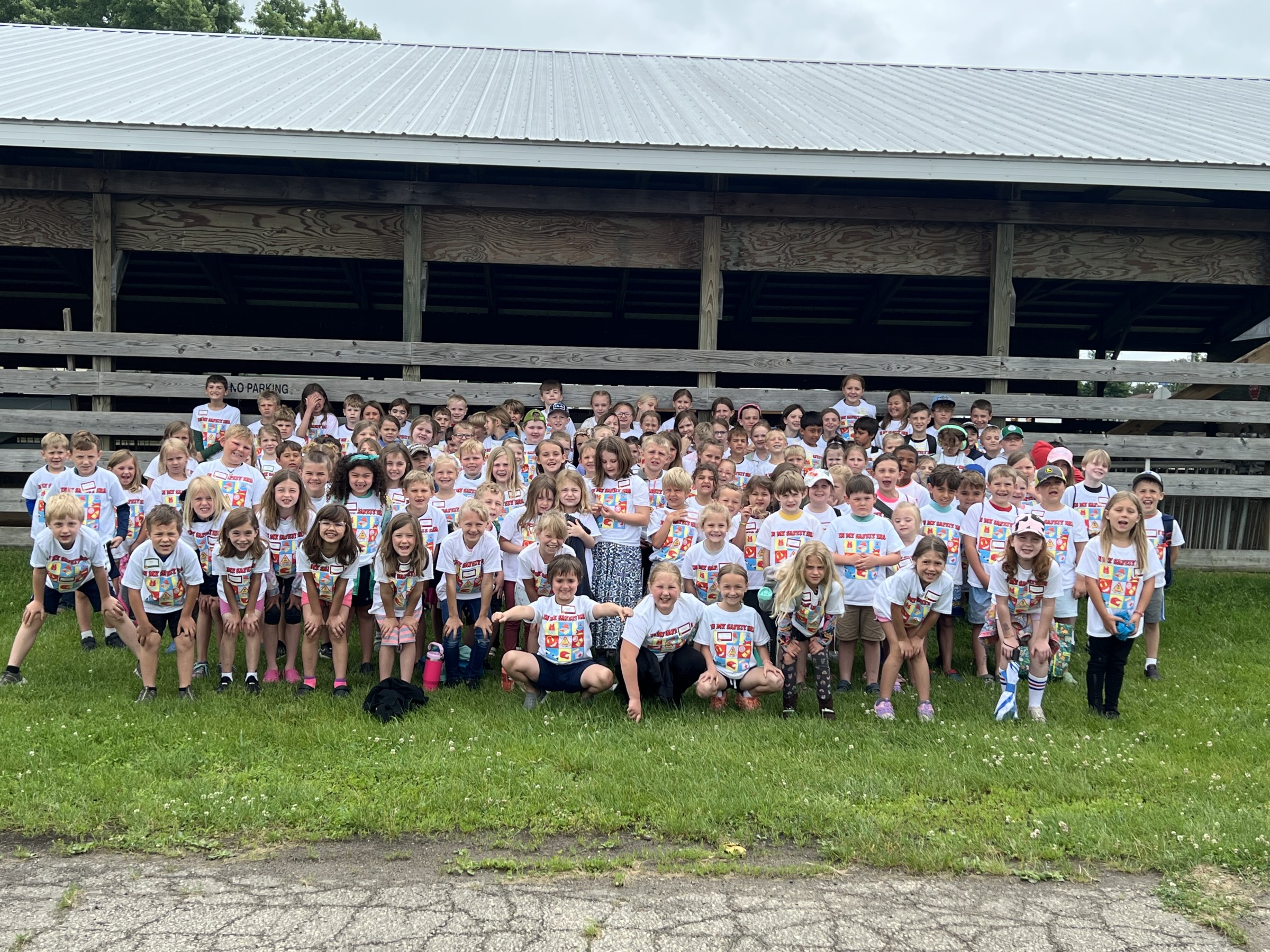 Picture of students attending safety day