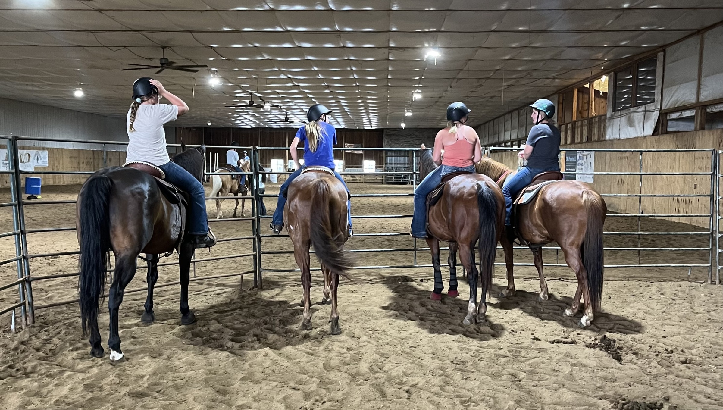 4 girls on horses