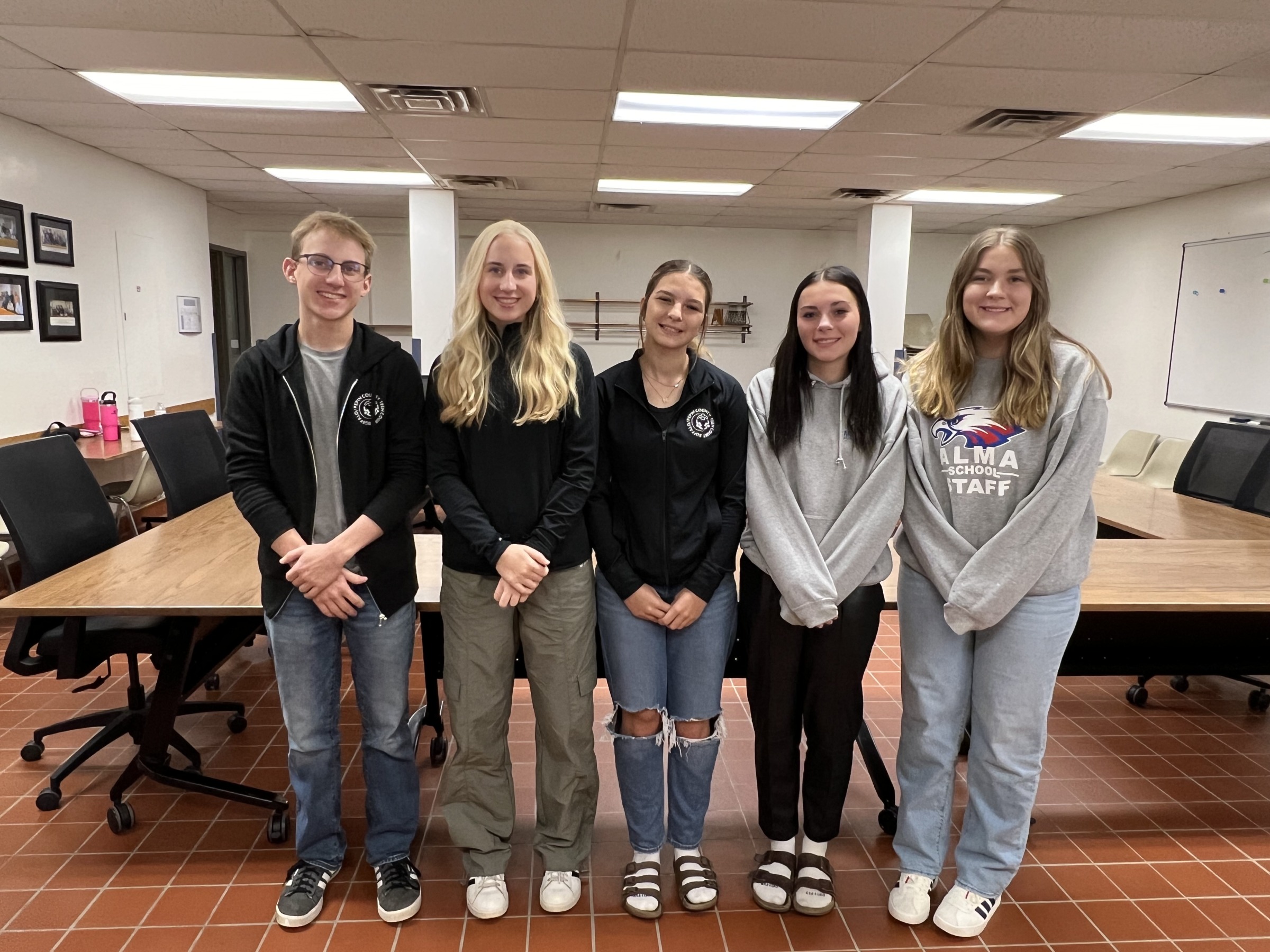 Picture of Teen Court Members at a hearing