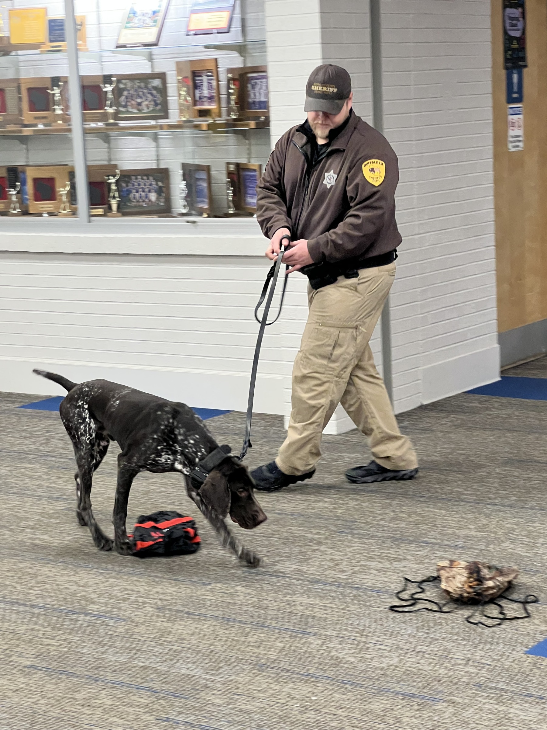 Deputy Olson with K-9 Sitka