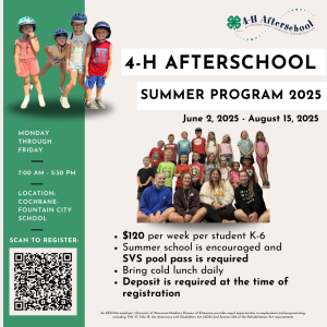 4-H Afterschool Summer Program 2025 – Registration Now Available!