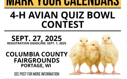 4-H Avian Quiz Bowl Contest – Mark Your Calendars