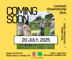 Livestock Showmanship Clinic