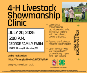 4-H Livestock Showmanship Clinic