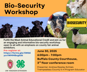 Bio Security Livestock Education Event