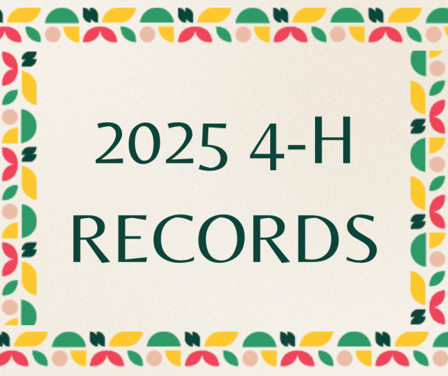 2025 4-H Records