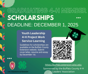 Graduating 4-H Member Scholarships