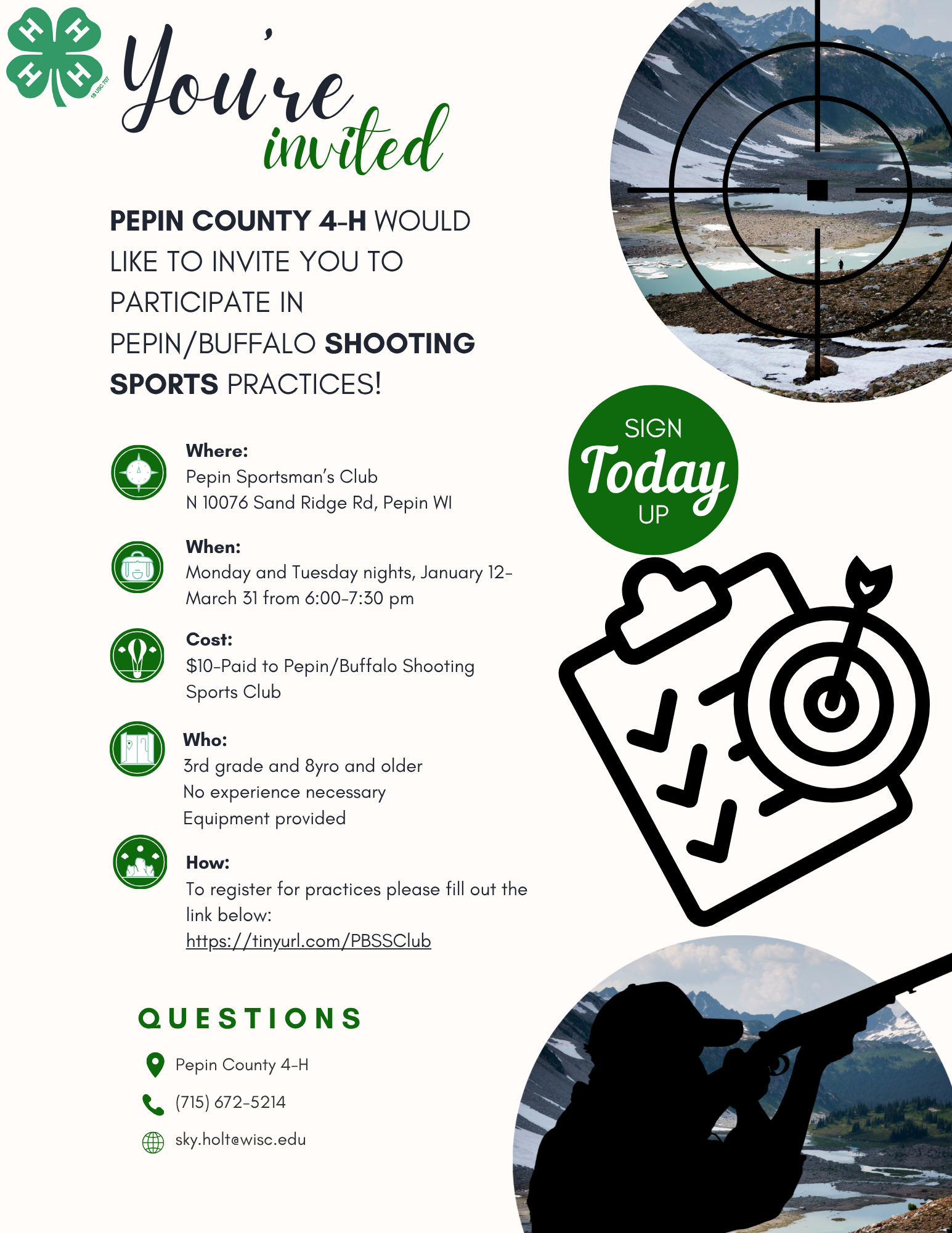 Shooting Sport Practice Flyer