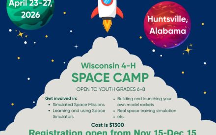 Wisconsin 4-H Space Camp 2026
