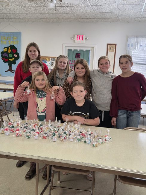 Cheerful Workers at Lyster Parish Hall, December 7, 2025.