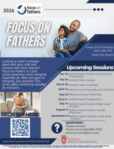 Focus on Fathers: Free Monthly Online Parenting Series