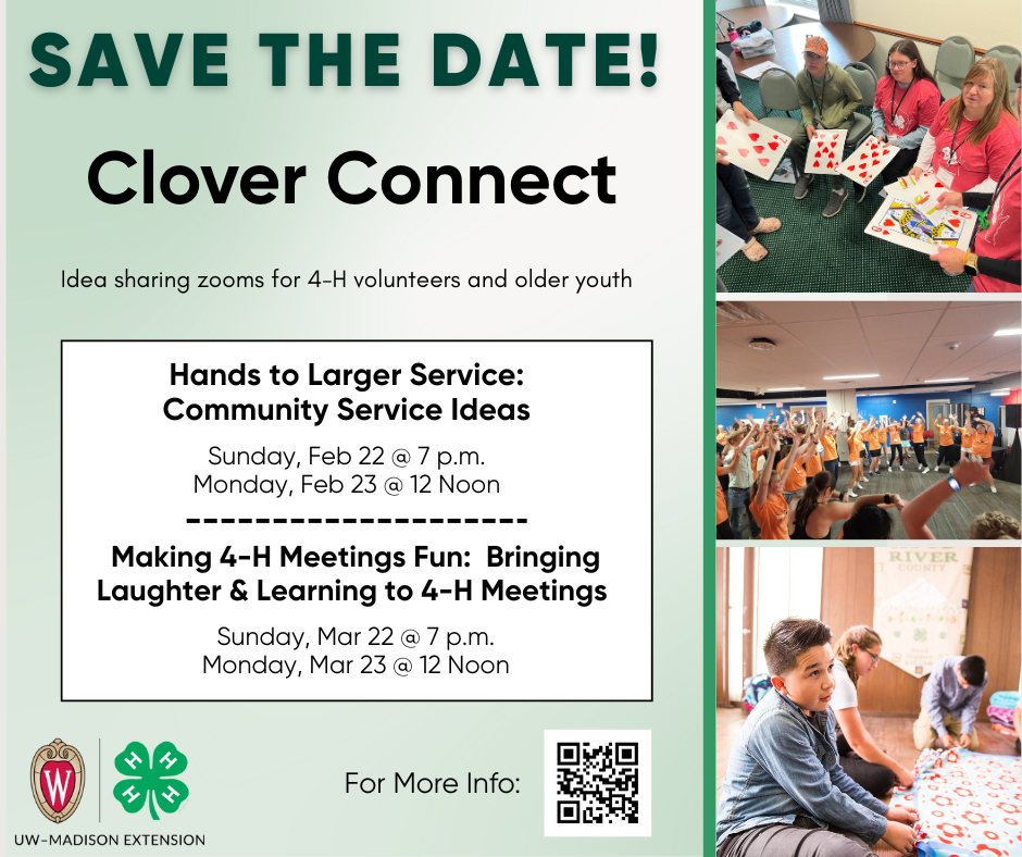 Save the date canva for clover connect