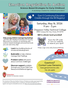 Help Kids Manage Big Feelings: Local Workshop Offers Practical Tools for Childcare Pros!