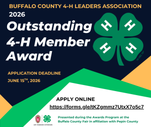 Apply Now: Outstanding 4-H Member Award 2026