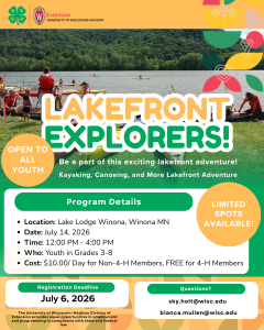 Lakefront Explorers – Youth Summer Adventure!